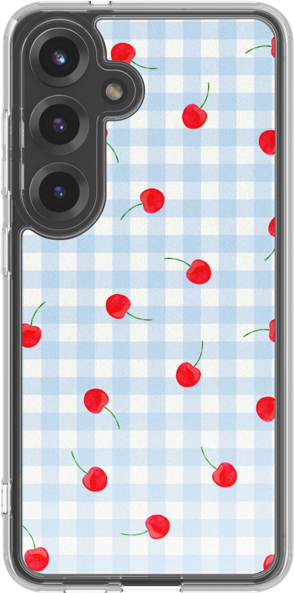 imoshion Hoesje - Geschikt voor Samsung Galaxy S25 - Design hoesje - Cherry Check