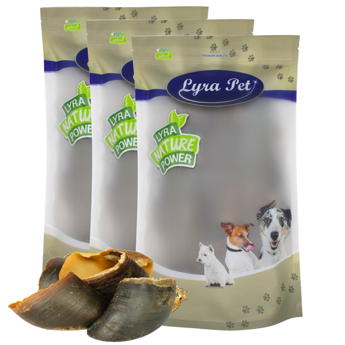 45 stuks. Lyra Pet® Runderhoeven ca. 3,6 kg
