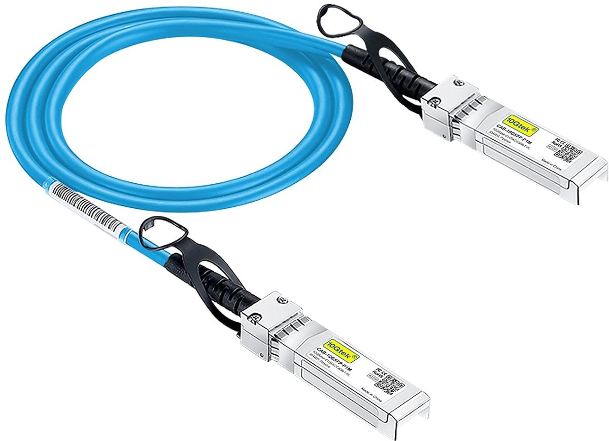Actieve Optische Kabel - SFP+ AOC - Netwerk Infrastructuur - 10 Gigabit Snelheid - 80 Meter - Blauw