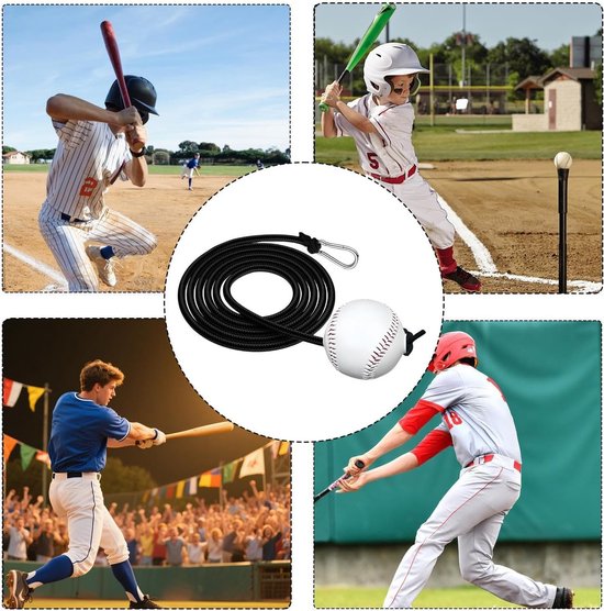 Honkbal Slagtrainer - Oefentrainer Sportartikel - Verbeter Slagvaardigheid - Draagbaar Verstelbaar - 22x14x8cm - Als foto — afbeelding 5