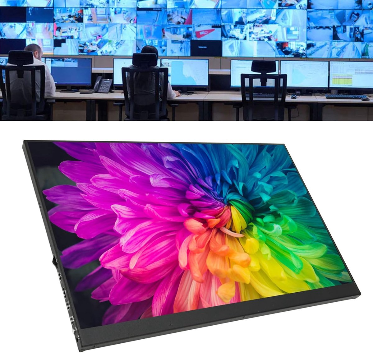 Draagbare Monitor - Touchscreen Scherm - Gaming en Werk - Ingebouwde Luidsprekers - 16 Inch HD