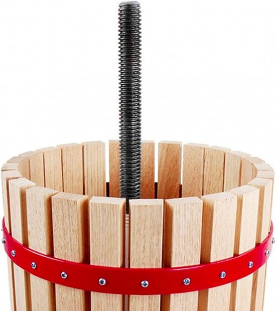 Fruitpers Mand - Druivenpers Appelpers - Zelf Sap Maken - Houten Mand 18L — afbeelding 3