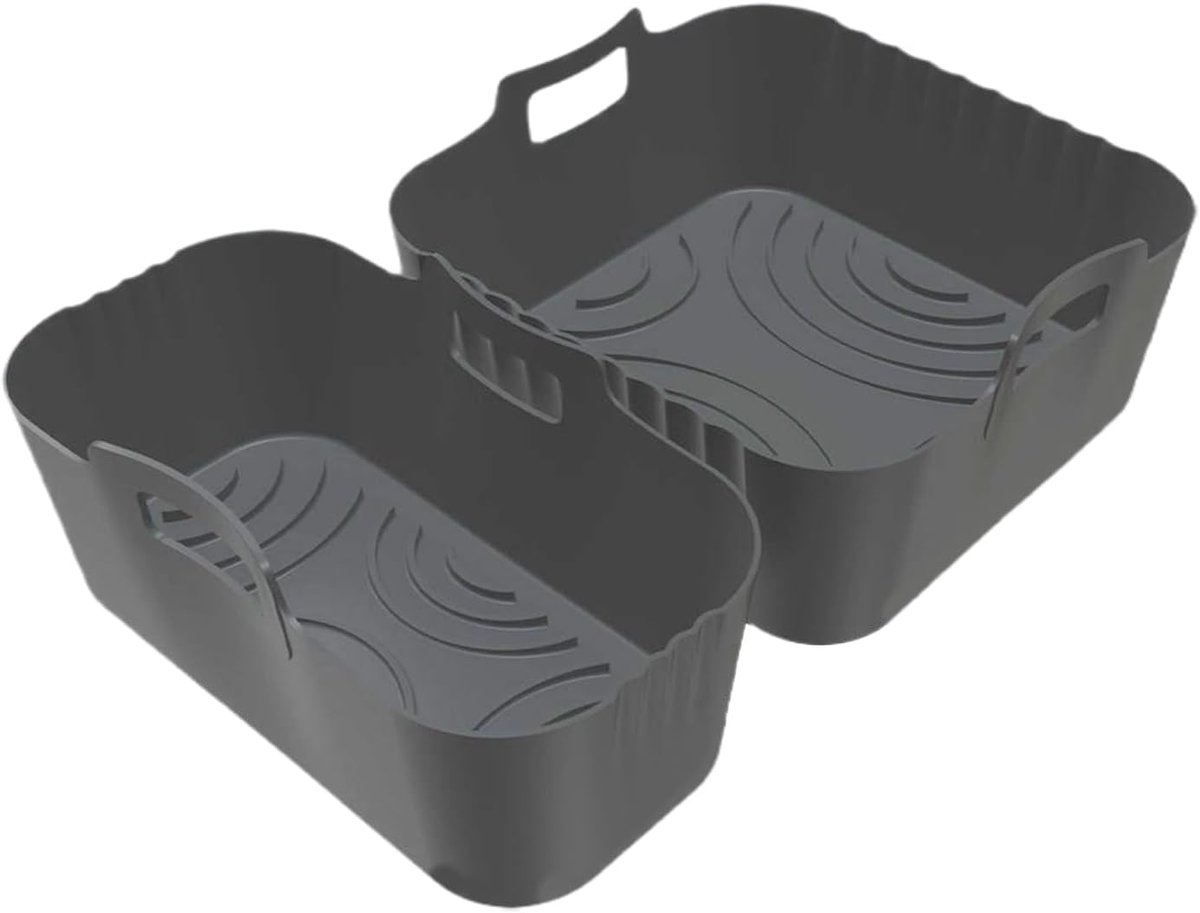 Airfryer Bakje - Siliconen Mandje - Bakken Koken - 2-delig Antiaanbak - 24 x 176 cm
