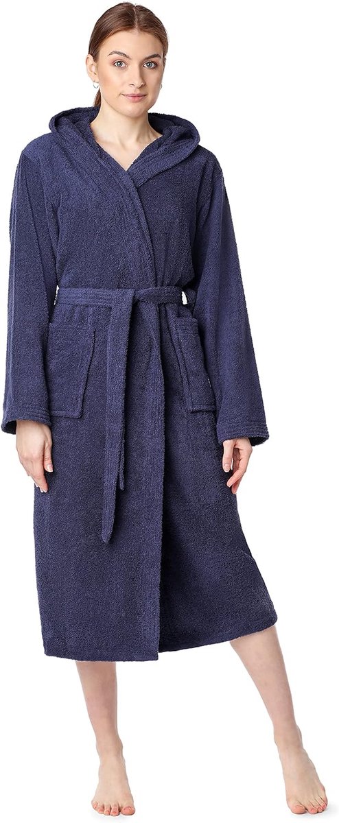 Dames Badjas - Huisjas Kimono - Ontspannen Thuis - 100% Biologisch Katoen - 1.5 kg