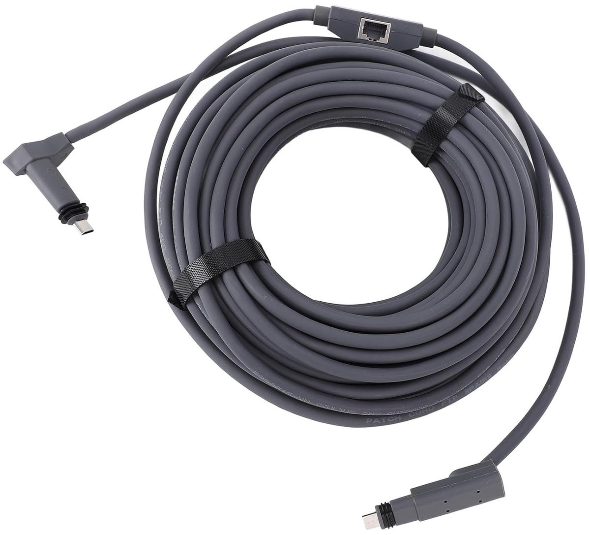 Ethernet Kabel Adapter - Netwerk Adapter - Stabiele Verbinding - 2-in-1 Functionaliteit - 16 Meter - Grijs