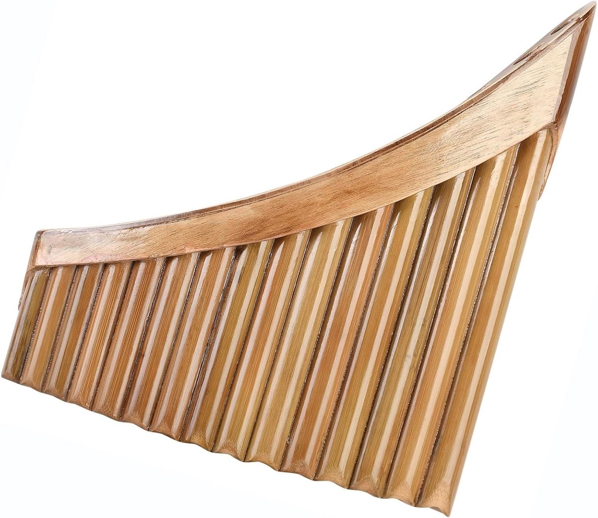 Panfluit Bamboe Instrument - Houten Blaasinstrument - Muziek Maken - 15 Pijpen G Stemming