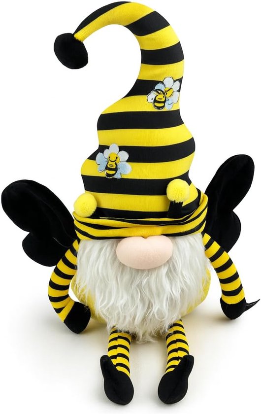 Groot Knuffelgnoom Speelgoed - Zachte Stoffen Pop - Spelen en Knuffelen - Kleurrijk Kabouter Figuur - 36 x 46 cm — afbeelding 2