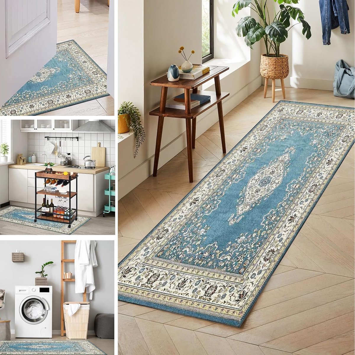 Keukenloper - Antislip tapijt - Vloerbescherming - Machinewasbaar - 50 x 70 cm - Abstract