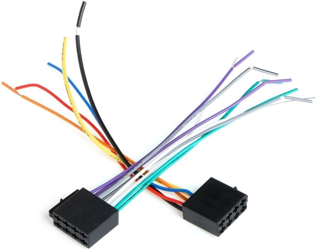 Autoradio Kabelboom - Audio Interface - Stereo Installatie - 2 Stuks Set - Zwart