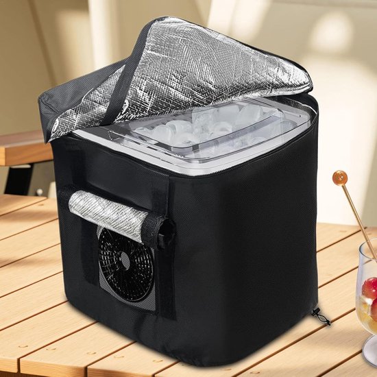 IJsblokjesmaker Afdekking - Isolatiehoes Apparaat - Keuken Bescherming - Waterdicht Oxford Materiaal - 35 x 20 x 5 cm — afbeelding 2