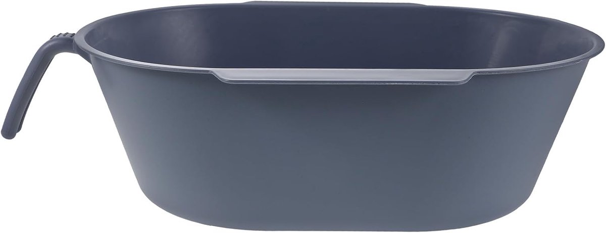 Toiletstoel Emmer - Nachttoilet - Hulp bij toiletgang - Ergonomisch ontwerp - 37 x 22.5 cm - Grijs