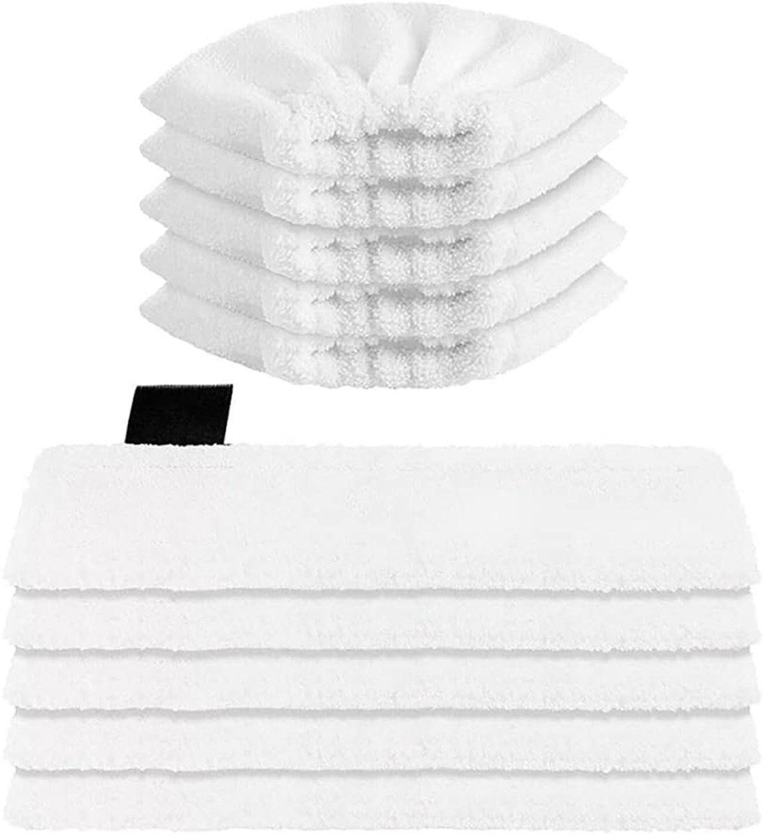 Stoommop Doeken - Microvezel Pads - Grondig Reinigen - Perfecte Pasvorm - 25x15x9 cm - Wit