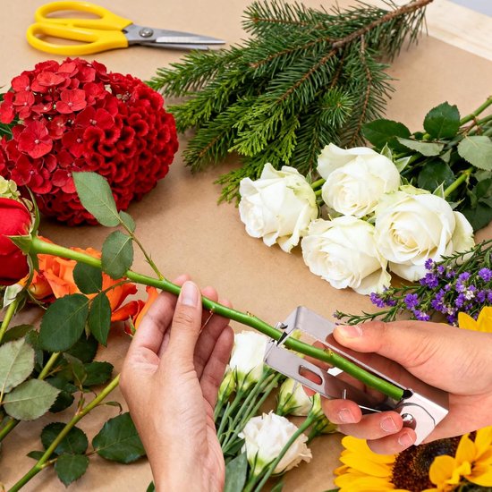 Rozendoorn Verwijderaar - Bloemstengel Reiniger - Bloemstukken Maken - Roestvrij Staal - 2 Stuks - Zilver — afbeelding 3
