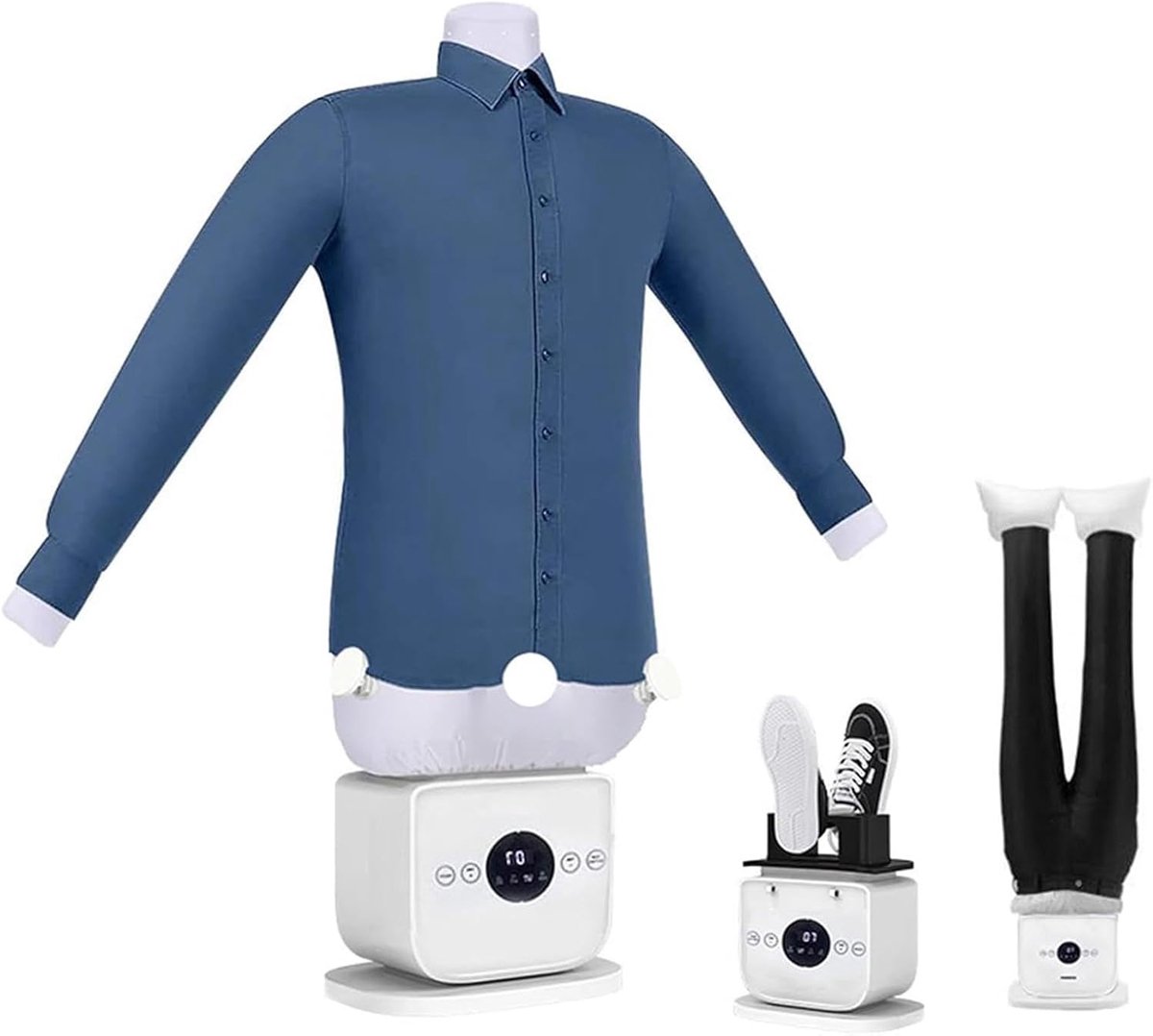 Automatische Strijkmachine - Kleding Droger - Snel Kreukvrij - Aromatherapie Tank - Diverse Hangers
