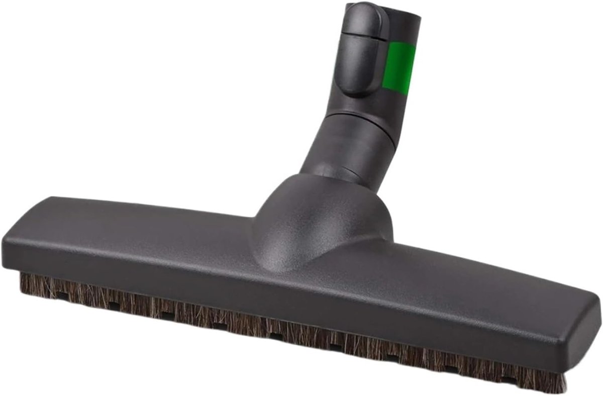 Stofzuigermondstuk Parket - Harde vloerborstel - Stofzuigen Huis - Flexibele Draaiverbinding - 35mm Diameter - Zwart