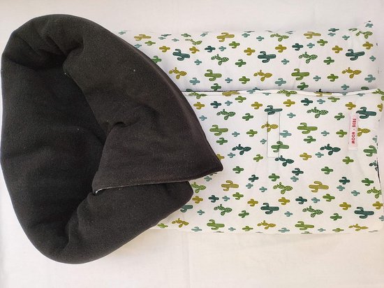 Baby Voetenzak - Baby Zitje Dekje - Warmte & Comfort - Hypoallergeen Zacht Katoen - 36x27x12 cm - Wit — afbeelding 2