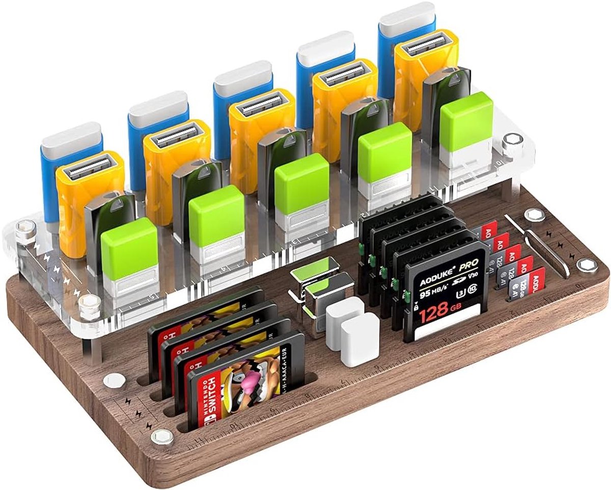 Geheugenkaart Houder - SD USB Opslag - Kaarten Organiseren - Compact Ontwerp - 13.5 x 8 x 2.6 cm