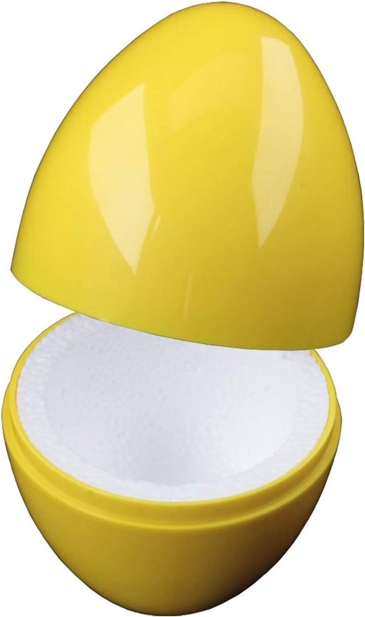 Thermo Eieren Warme Eierhouder Ontbijt en Paasdagen Geïsoleerd Piepschuim 6.5 x 9.5 cm Geel