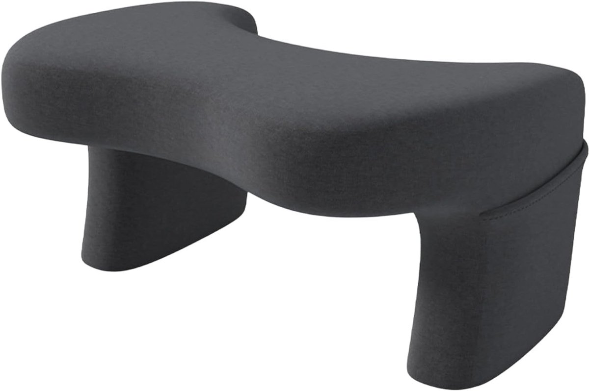 Leeskussen met Opbergruimte - Schoottafel Laptop - Comfortabel Werken - Geïntegreerde Zakken - 55x44x39cm - Grijs