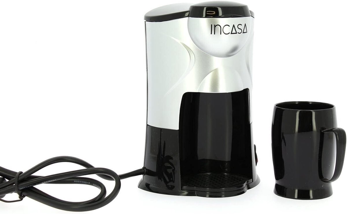 Elektrisch Koffiezetapparaat - Apparaat voor Koffie - Kamperen Onderweg - 12 Volt Werking - 1 Kop - Zwart