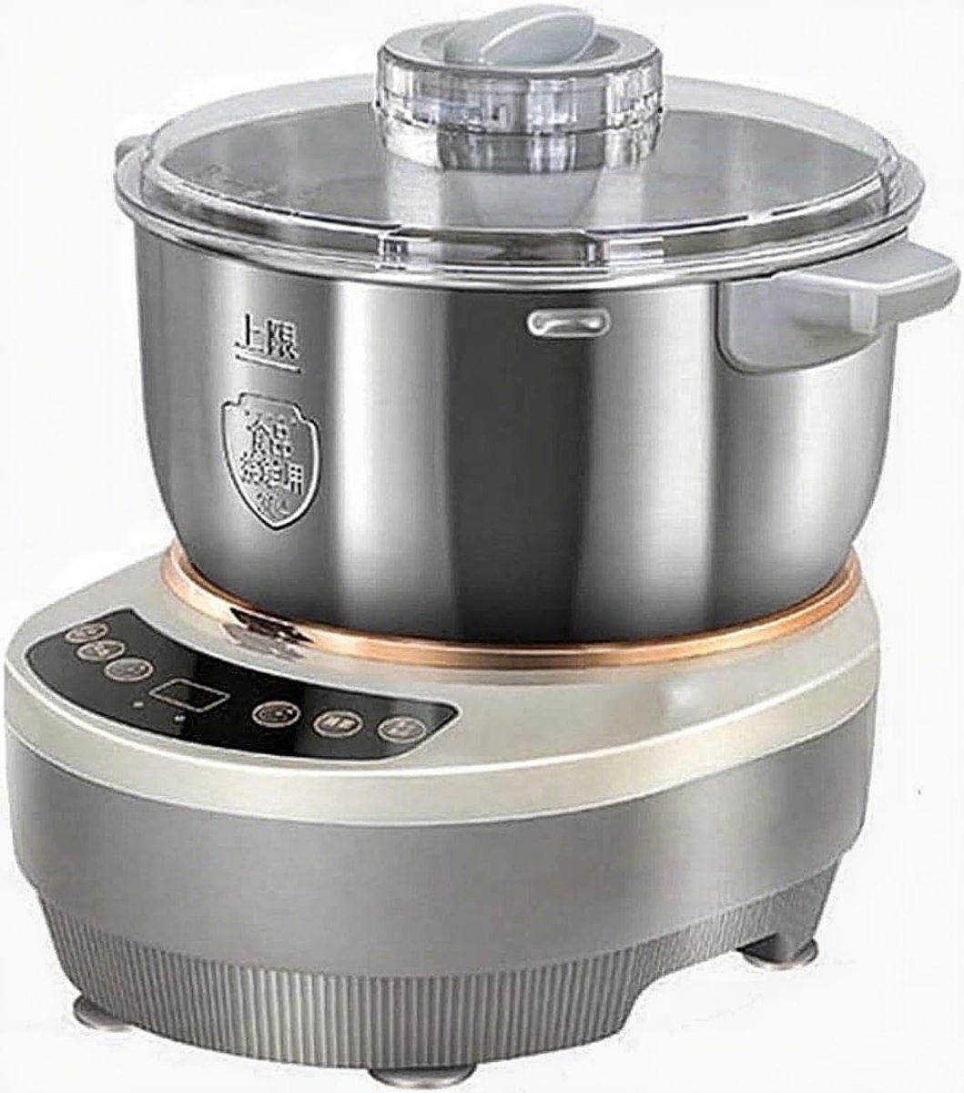 Elektrische Kneedmachine - Deegmixer - Zelf Bakken - Intelligent Kneedprogramma - 7 Liter - Zilver