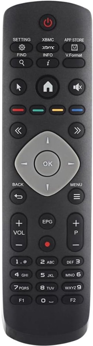 Afstandsbediening - Controller - TV Bediening - Directe Koppeling - Compact Formaat - Zwart