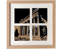 Fotolijst Meerdere Foto's - Collage Frame - Wanddecoratie Thuis - Houten Frame - 11x11 Inch - Meerkleurig