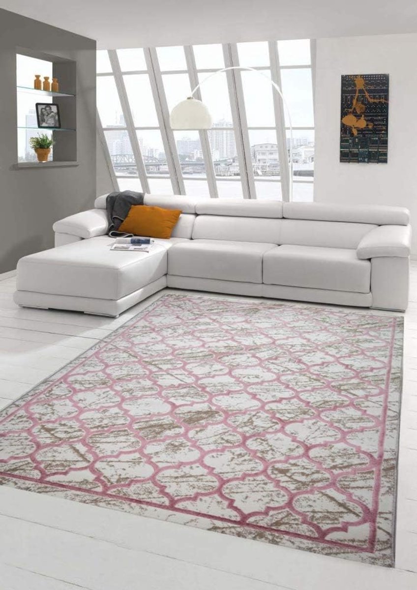 Designer Vloerkleed - Marokkaans Patroon - Woonkamer Decoratie - Geschikt voor vloerverwar