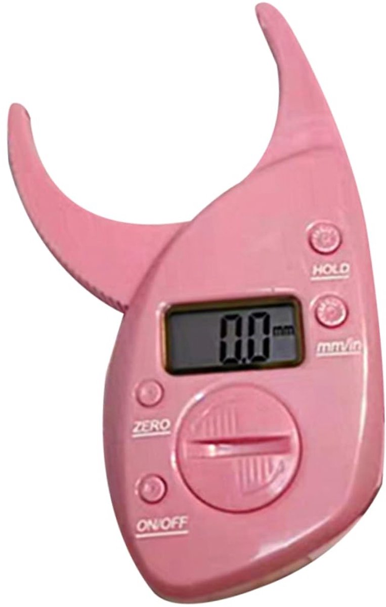 Lichaamsvetmeter - Meetinstrument Vet - Gezondheid Meten - Digitale Weergave - 12x5.5x1.5 cm - Roze