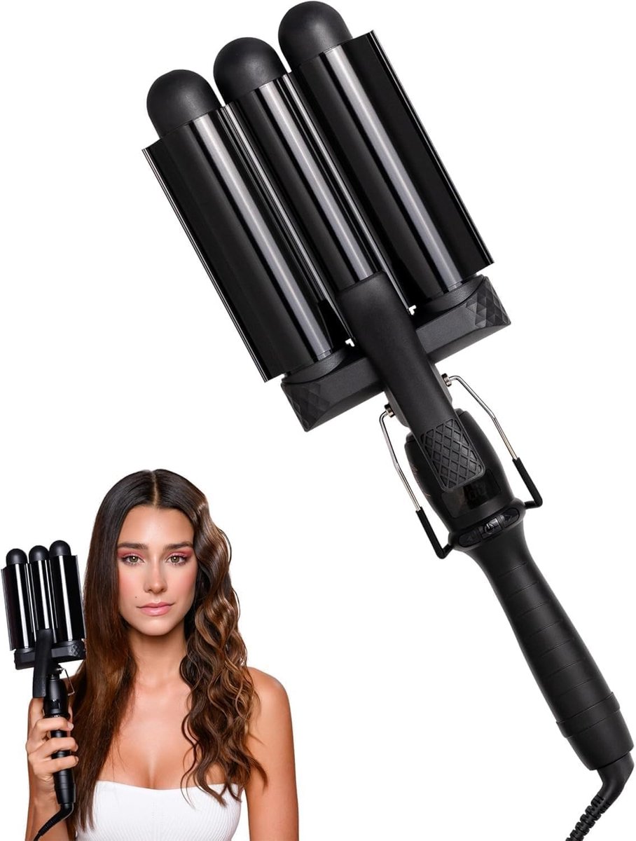 Haar Waver - Golvend Haar Tool - Stijl Creëren - Professionele Kwaliteit - 32 mm - Zwart