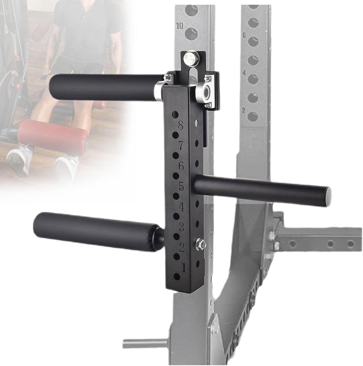 Beenspier Verlenging - Leg Curl Machine - Home Gym Training - Verstelbaar 8 Versnellingen - 26mm Paalgat