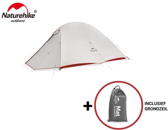 Naturehike® Cloud Up 1 PRO - 1 persoons tent - Ultra Lichtgewicht tent - Incl. grondzeil - 20D 3000MM - Outdoor - Waterdicht - Kampeertent - Trekkerstent - Koepeltent