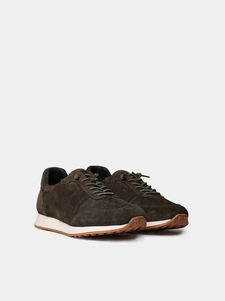 Suède herensneakers met elastische veters | DORIAN