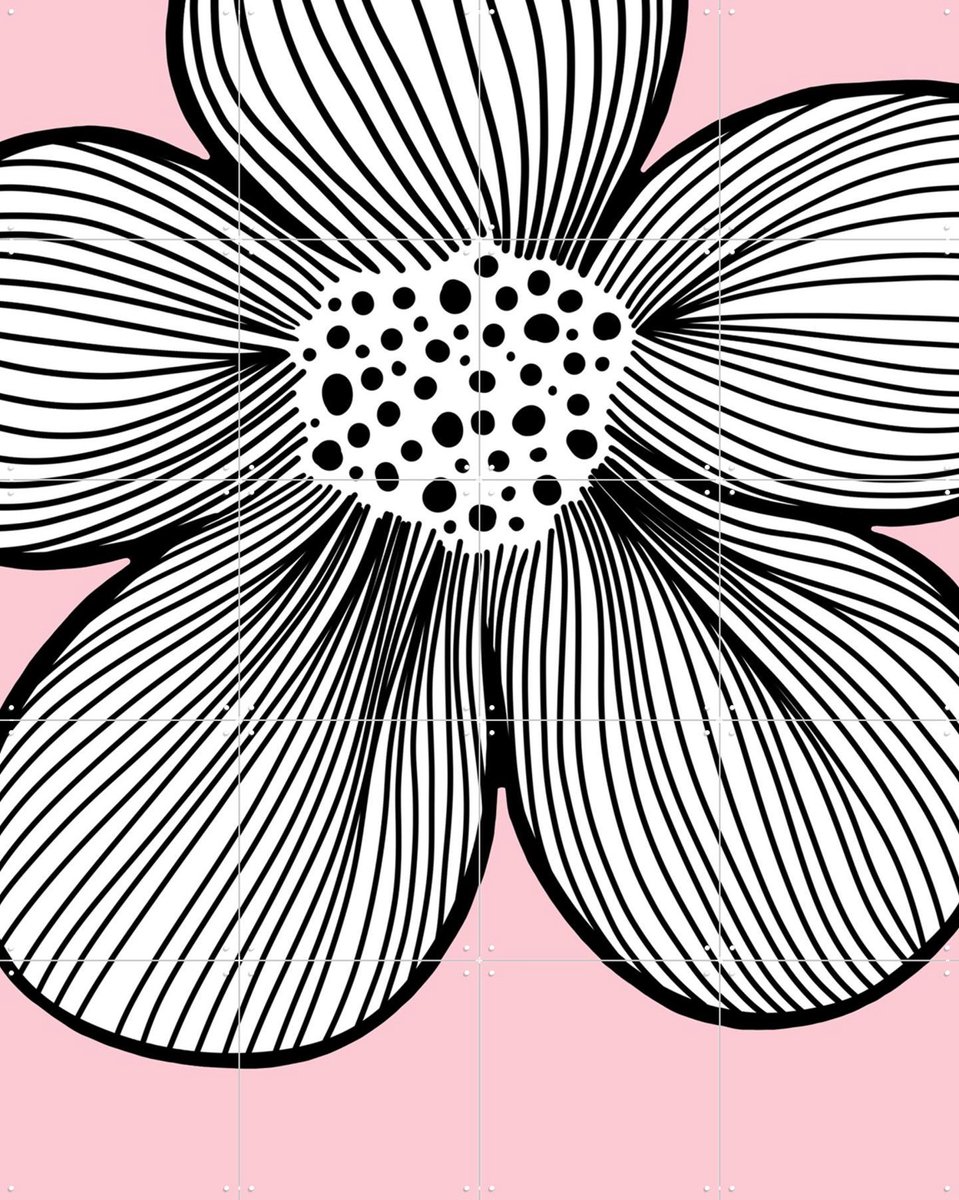 IXXI Blossom Pink, BAINAI - 80 x 100 cm - Gratis ophangtool - Grote wanddecoratie en posters Babykamer, Kinderkamer, Kinderen
