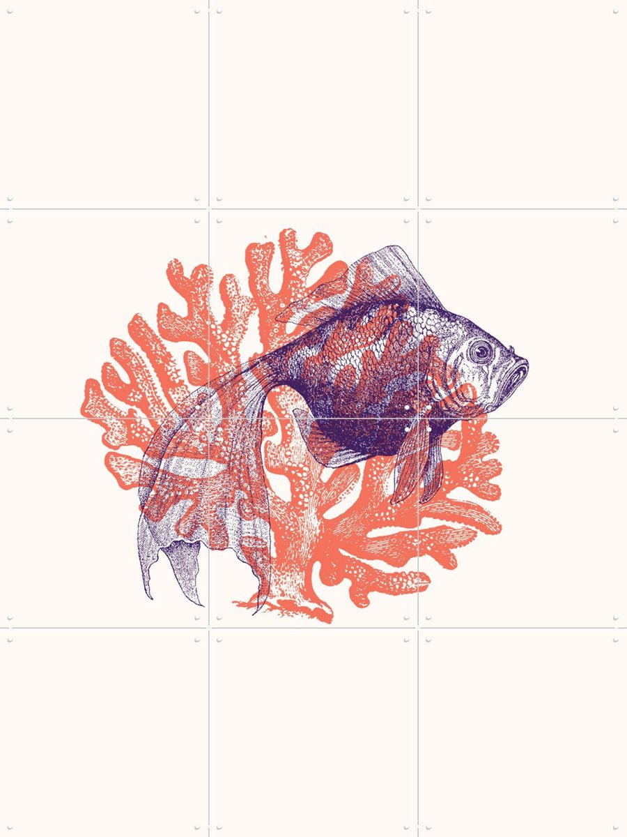 IXXI Movement, Florent Bodart - 60 x 80 cm - Gratis ophangtool - Grote wanddecoratie en posters - Line art, Grafisch Ontwerp, Houtsnede, Illustraties