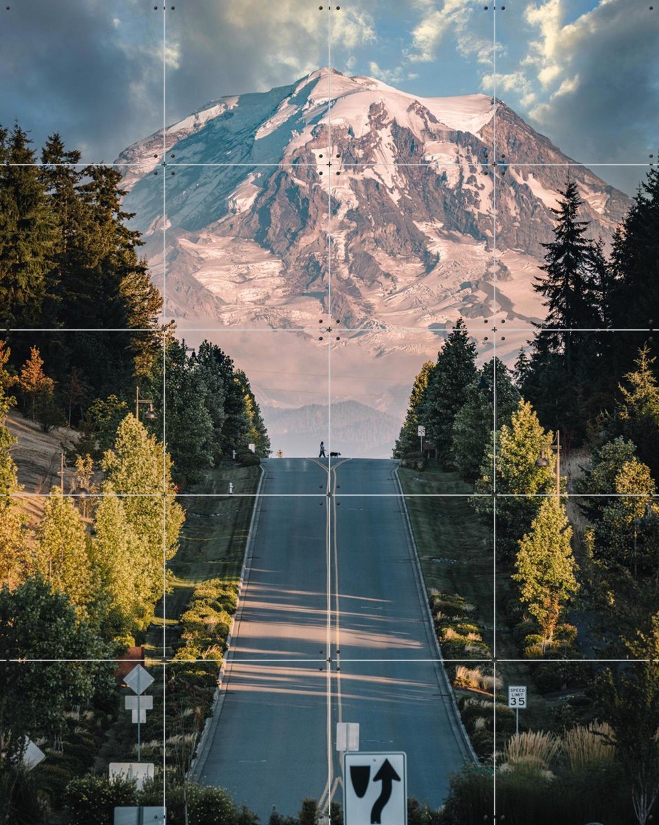 IXXI Mt.Rainier, Tristan Zhou - 80 x 100 cm - Gratis ophangtool - Grote wanddecoratie en posters - Fotografie, Kleurrijk, Slaapkamer, Woonkamer
