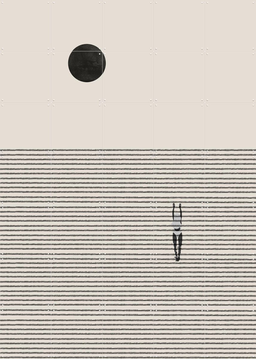 IXXI Nonconformistic Move, The Miuus Studio & Various - 100 x 140 cm - Gratis ophangtool - Grote wanddecoratie en posters - Strepen, Illustraties