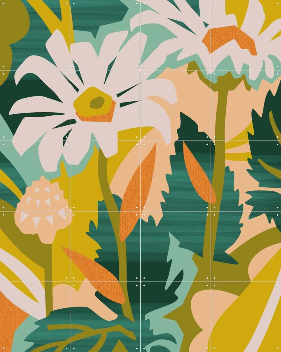 IXXI Similar, Megan Gallagher - 80 x 100 cm - Gratis ophangtool - Grote wanddecoratie en posters - Speels, Kleurrijk, Illustraties, Studeerkamer