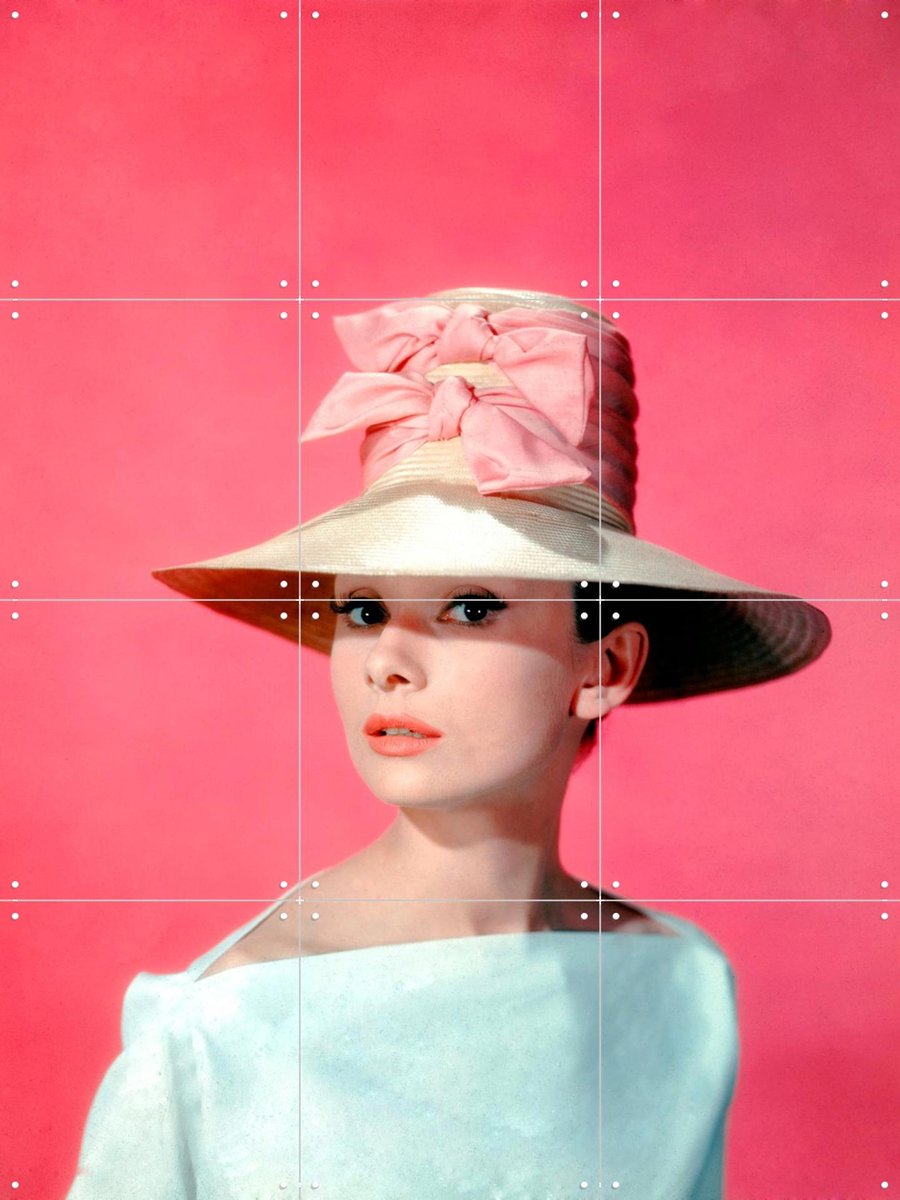 IXXI Audrey Hepburn Funny Face, Stanley Donen & Bridgeman Images - 60 x 80 cm - Gratis ophangtool - Grote wanddecoratie en posters - Fotografie