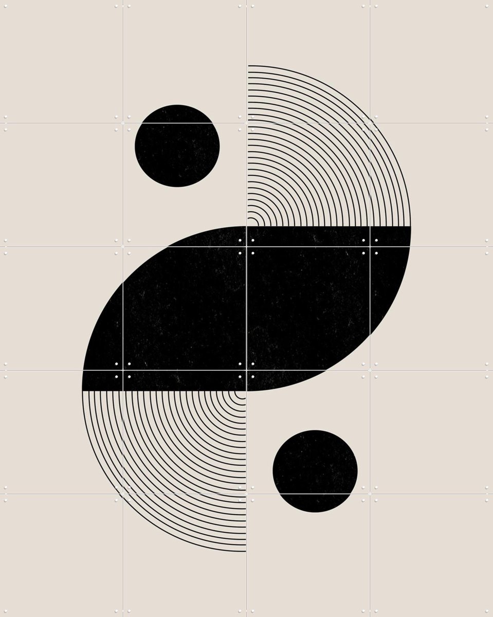 IXXI BaB No.3, The Miuus Studio & Various - 80 x 100 cm - Gratis ophangtool - Grote wanddecoratie en posters - Line art, Minimalisme, Grafisch