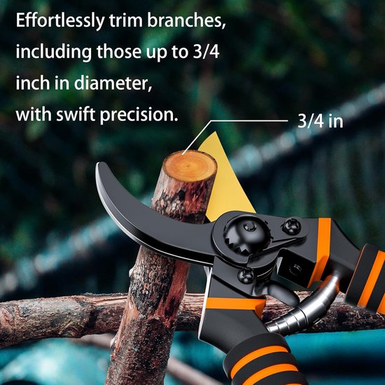 Snoeischaar - Tuinscharen - Snoeischaar - Tuinschaar Bypass - Ø 35mm - Ergonomische voor Grip van Merkloos	 — afbeelding 3