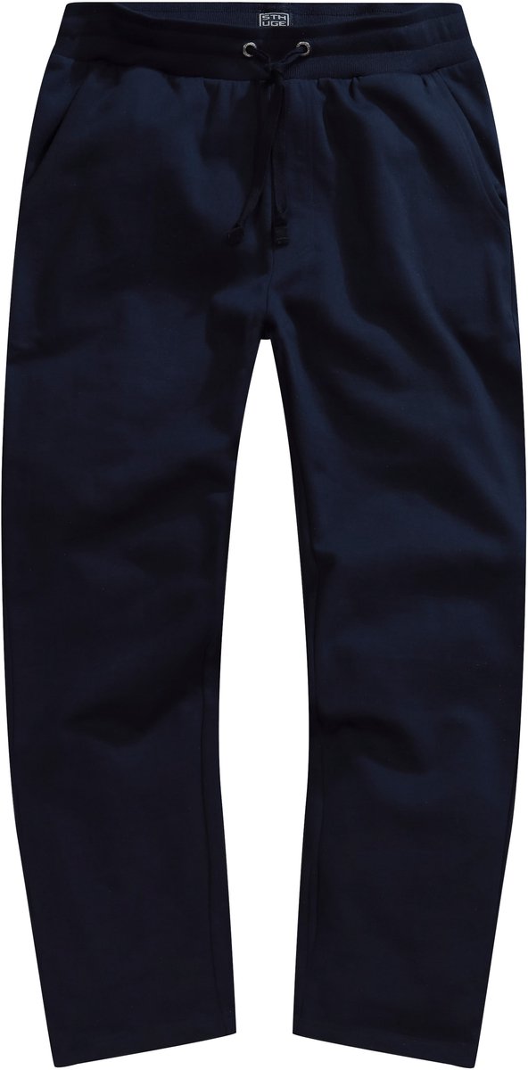 STHUGE - Heren - Joggingbroek modern fit elastische tailleband 4 zakken - Navy blauw - Maat L