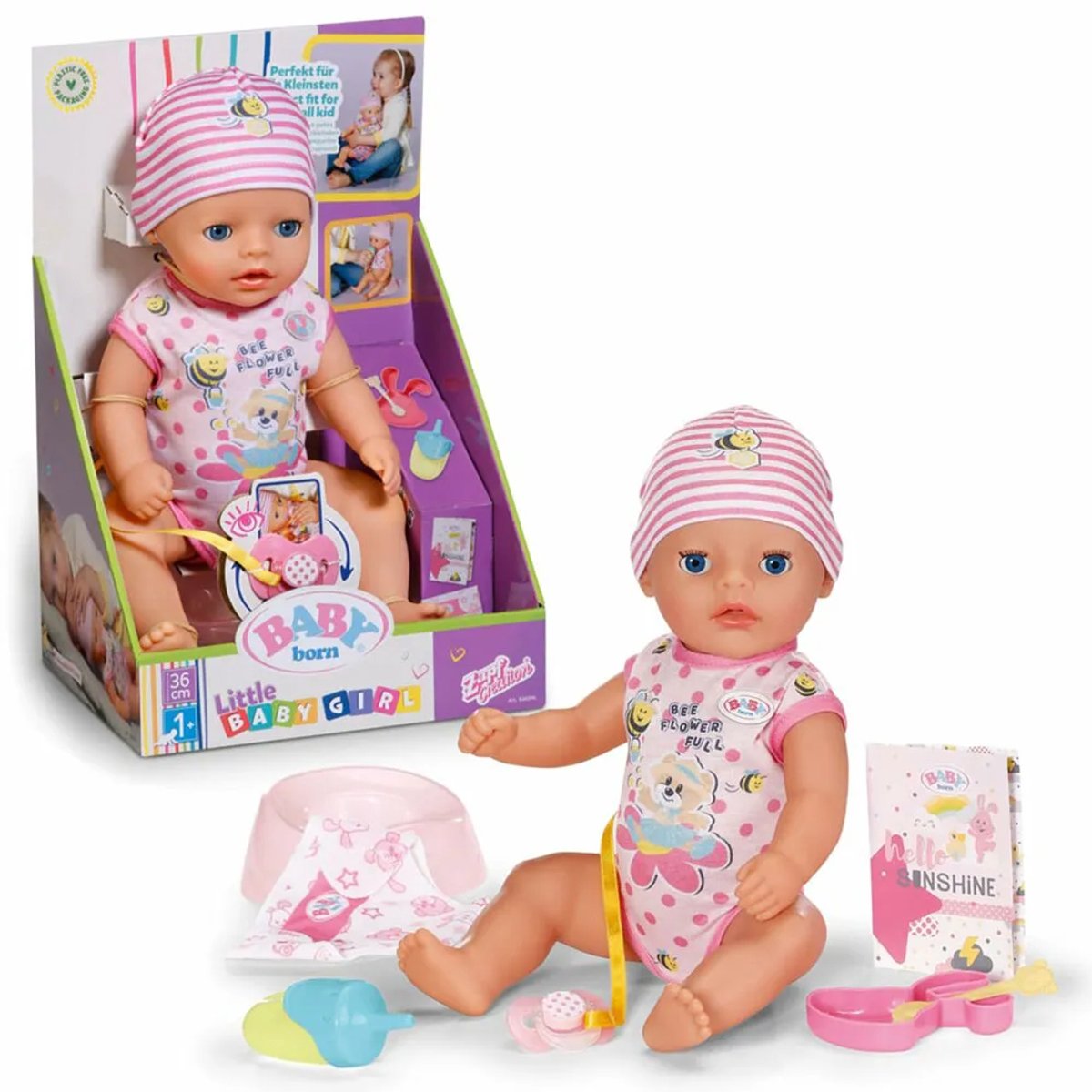 BABY born Lena - Little Baby Girl - 36cm - Babypop — afbeelding 4