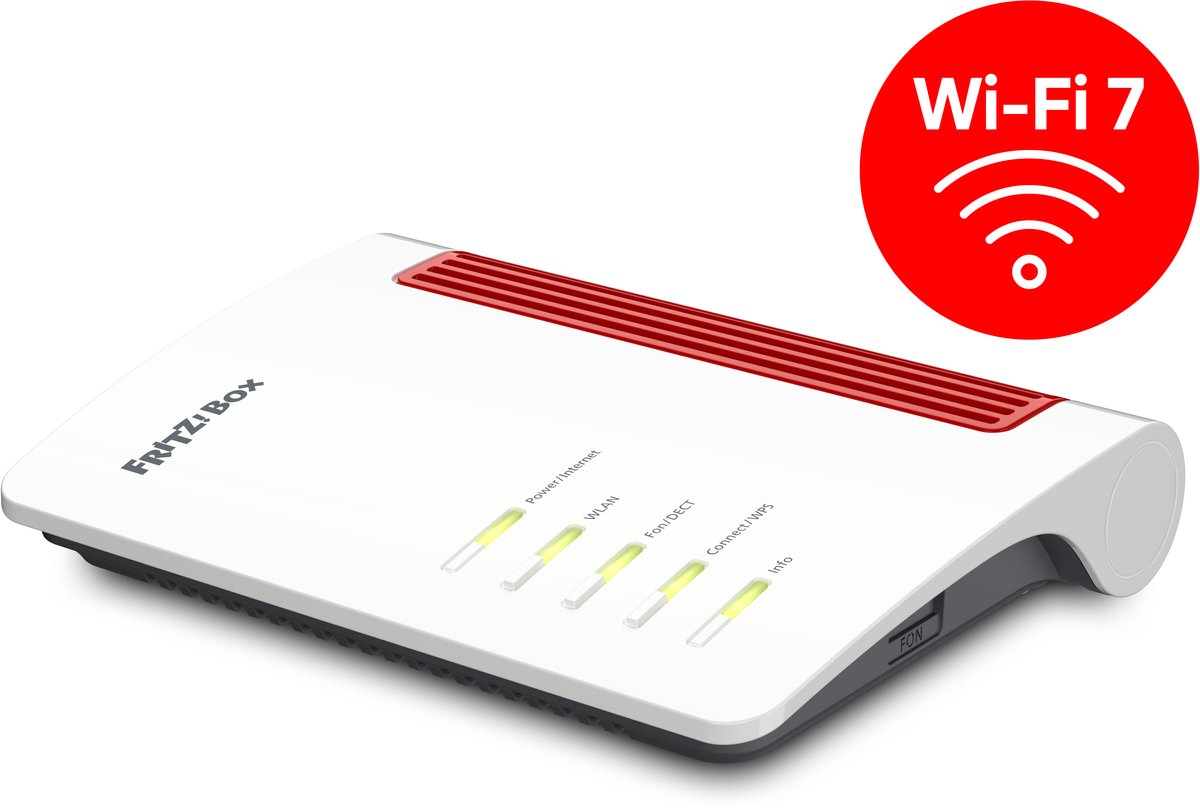 FRITZ!Box 4630 International – Wi-Fi 7 Dual-band Router – 3568 Mbit/s – 2.5 Gigabit Ethernet