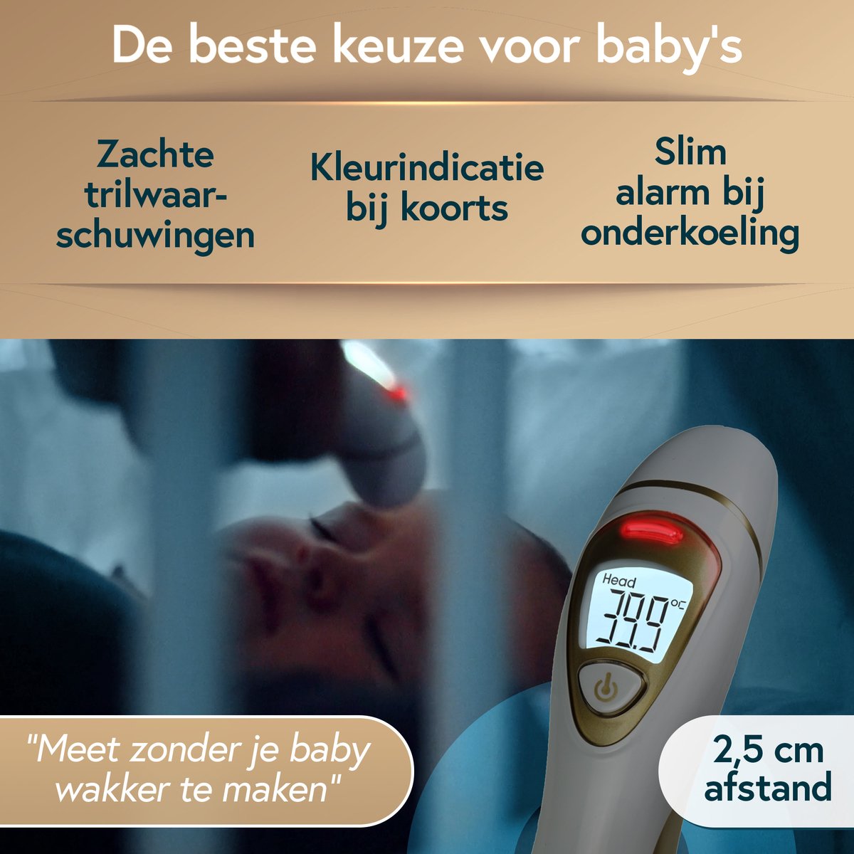 iProvèn Pro Serie | Oorthermometer met contactloze voorhoofdfunctie | Nauwkeurige metingen voor volwassenen, kinderen en baby’s | Premium digitale thermometer voor alle leeftijden — cadeau in Cadeau-ideeën - foto 6