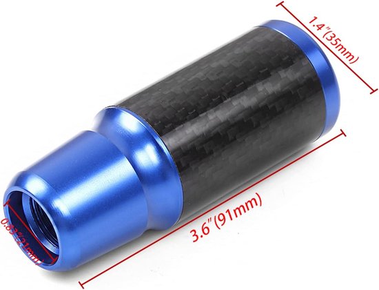 Universele 5-versnellingen Aluminium Versnellingspookknop met 3 Adapters van universele — afbeelding 5