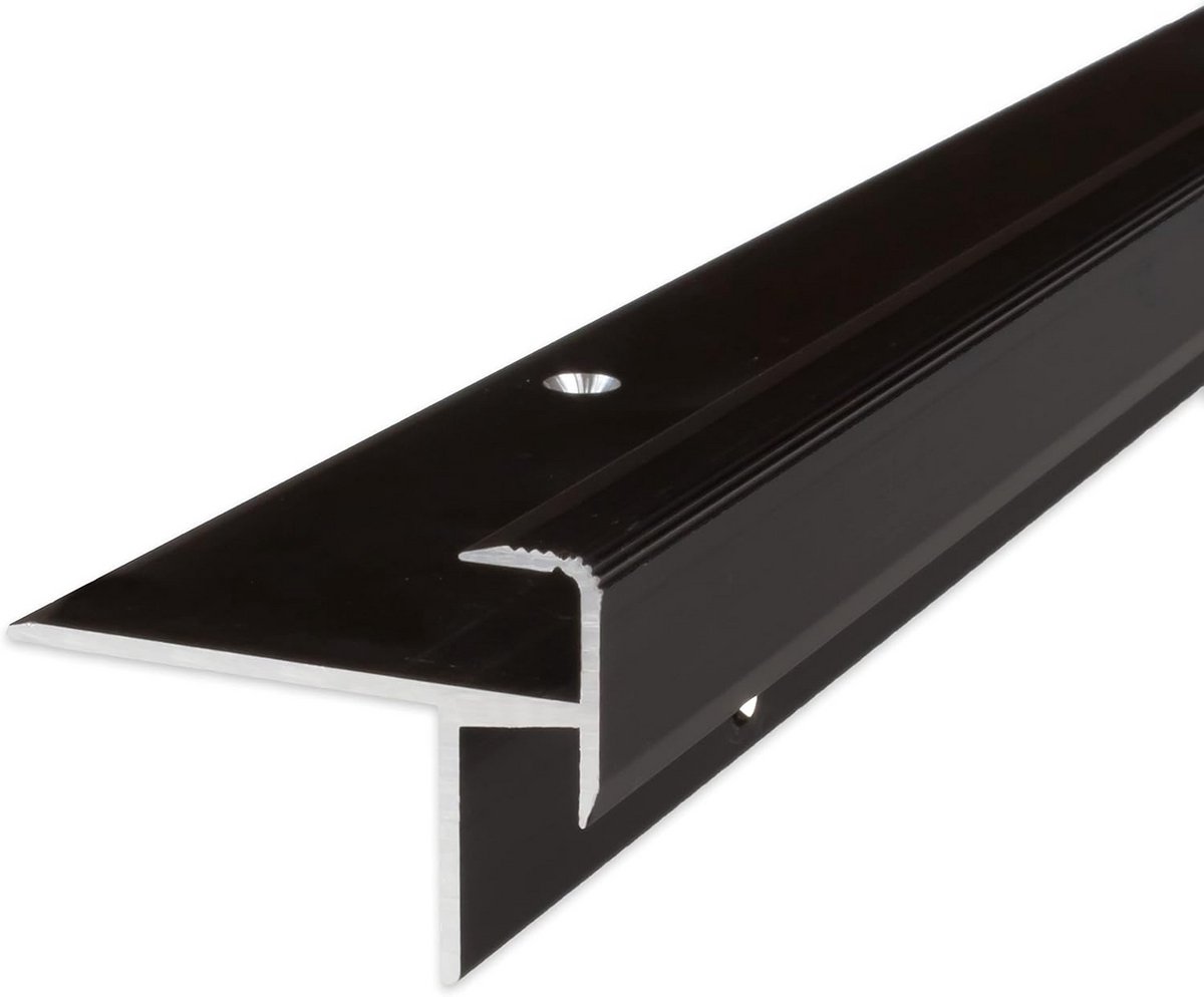 Trapneus voor Laminaat van Geanodiseerd Aluminium 10x8.5mm Brons Donker 100cm