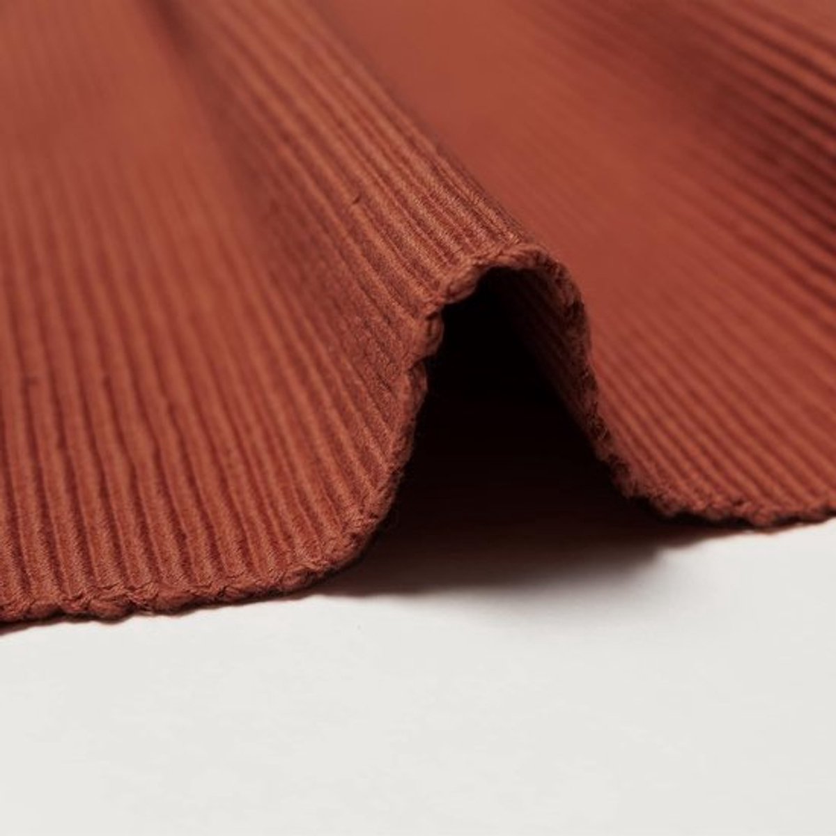 Candala Set van 4 placemats 35 x 46 cm, 100% geribbeld katoen, afwasbaar, oranje