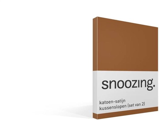 Kussenslopen katoen satijn taupe