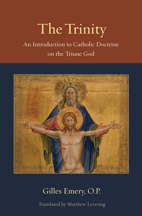 Couverture du livre 'The Trinity', avec une peinture de la Sainte Trinité.